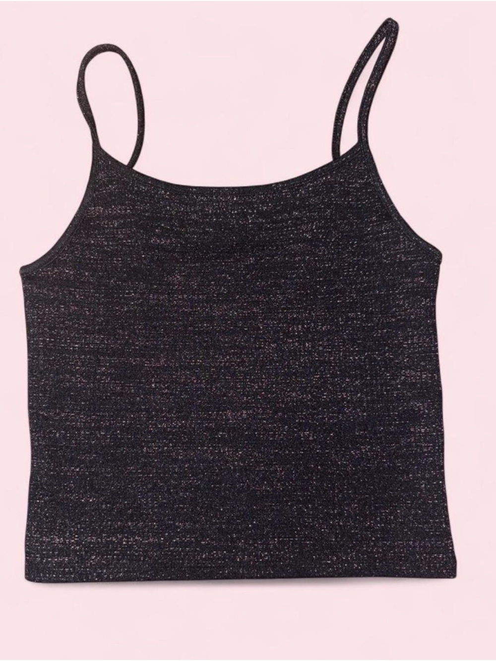 American Eagle Outfitters Black Sparkle Tank Top